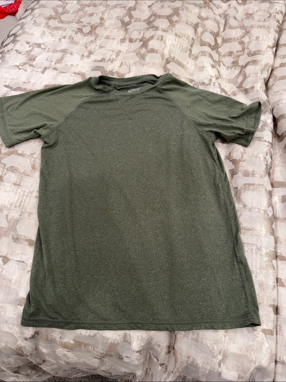 Boys Short-Sleeve Crew Neck Performance Tee - Olive